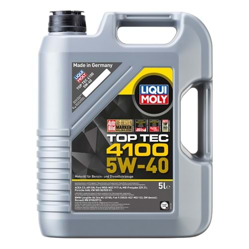 Liqui Moly Top Tec 4100 5W-40 Motor Yağı 5 Litre (9511)
