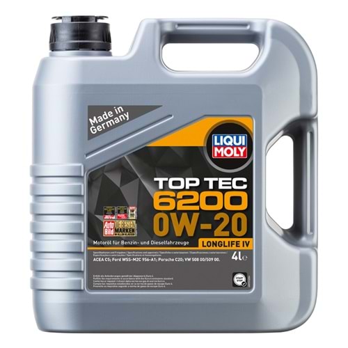 Liqui Moly Top Tec 6200 0W-20 Motor Yağı 4 L (20788)