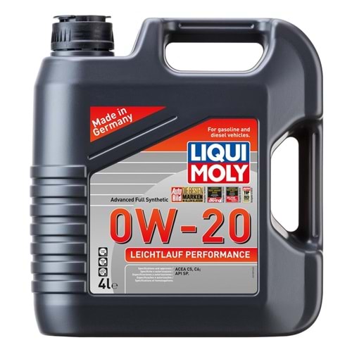 Liqui Moly Leichtlauf Performance 0W-20 Motor Yağı 4L (21887)