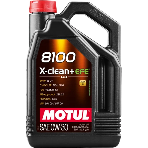 MOTUL 8100 X-CLEAN+ EFE 0W-30 5LT